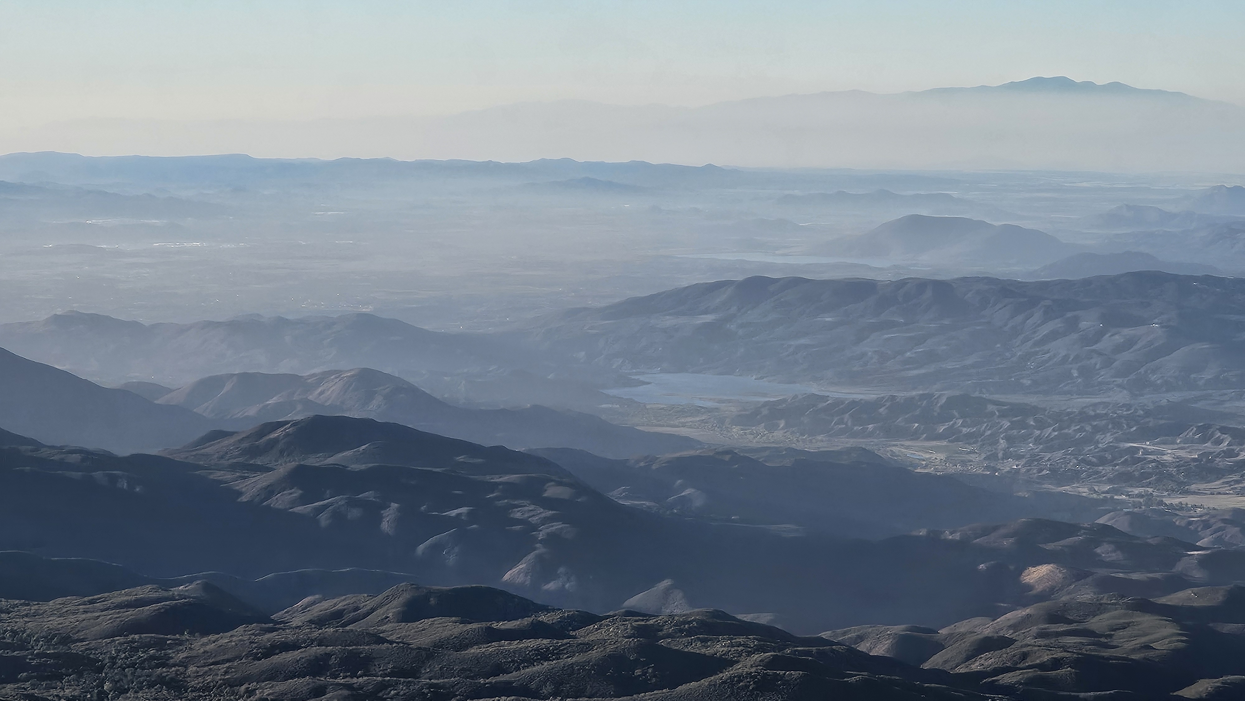 The last of the daylight from the base of High Point, ridge behind ridge